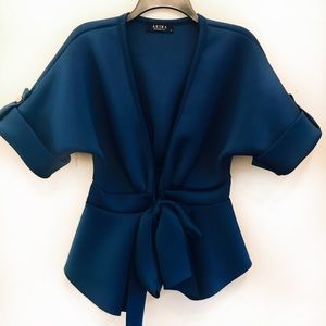 Akira Statement Front Tie Blouse
